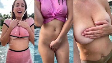 Christina Khalil Nude Striptease Pool Video Leaked