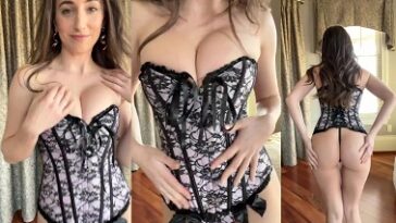 Christina Khalil Sexy Black And Pink Corset Video Leaked