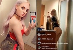 CourtneyySmoke Flashes her Ass to Evan TwitchCon