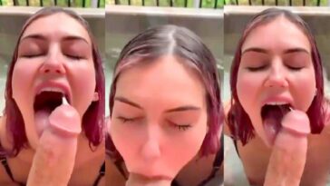 Olivia Mae Hot Tub Deepthroat Blowjob Video Leaked